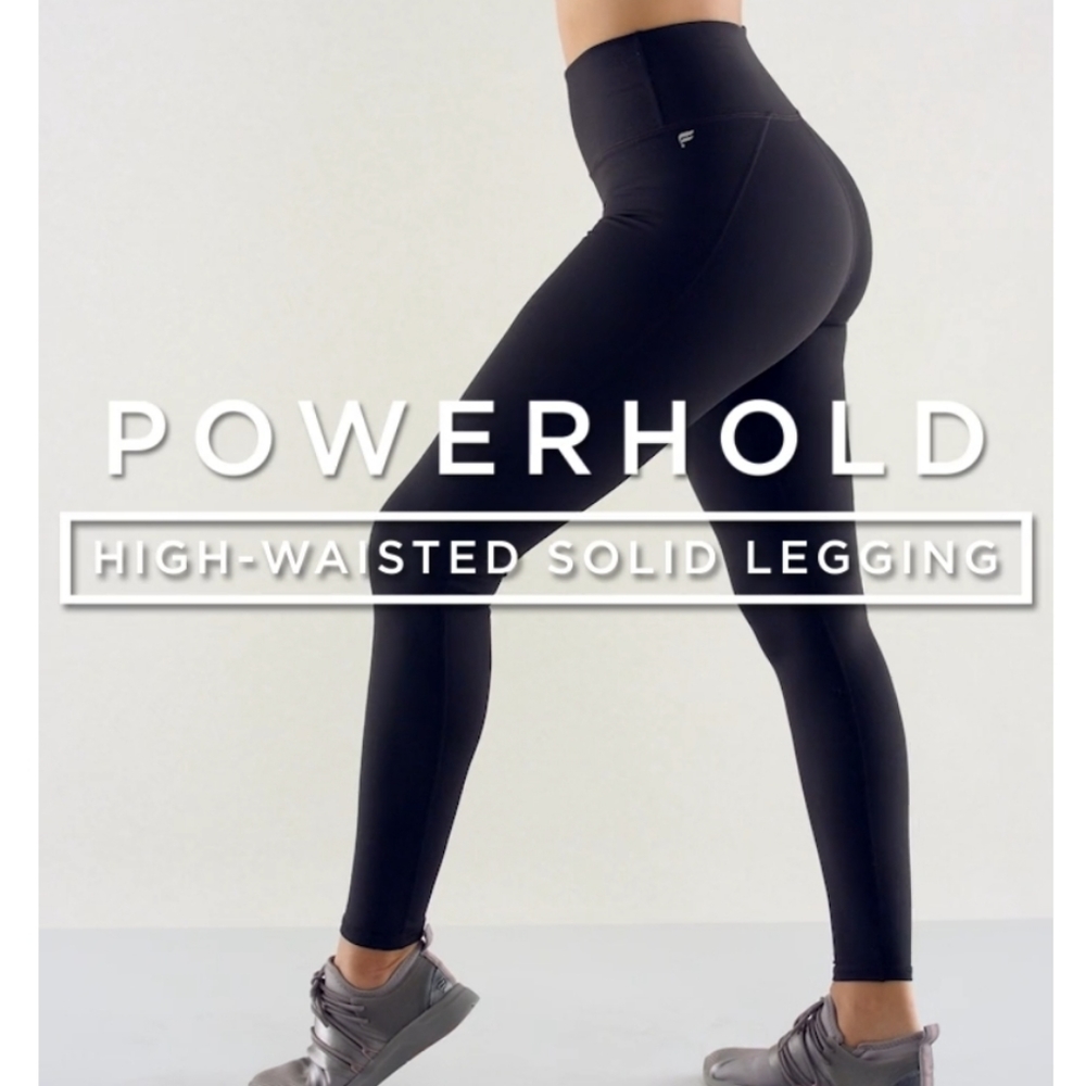 NWT Fabletics High-Waisted Powerhold Legging Large Black